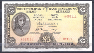 5 Pounds 10-1-1975  P 65-c  aUNC
