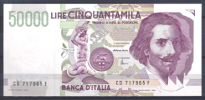 50.000 Lire 10-3-1992  P 116-b  UNC