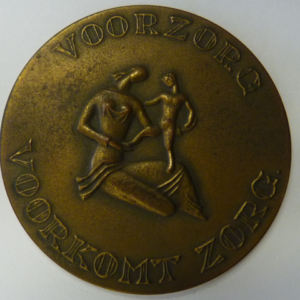 Penning 1954. "Voorzorg Voorkomt Zorg" De Nederlanden 1845