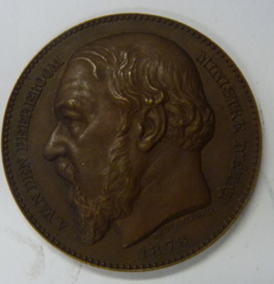 Erepenning A. vanden Peerenboom, Minister van Staat, 1878