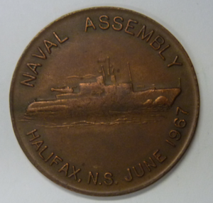 Memorial medal Naval Assembly Halifax N.S. June 1967