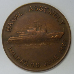 Memorial medal Naval Assembly Halifax N.S. June 1967
