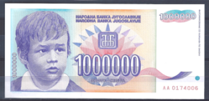 1.000.000 Dinara 1993  P 120  UNC