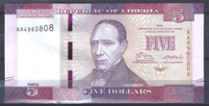 5 Dollars 2016  P 31-a  UNC