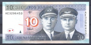10 Litu 2007  P 68  UNC