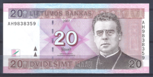 20 Litu 2007  P 69  UNC