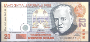 20 Nuevos Soles 27-9-2001  P 176-a  UNC