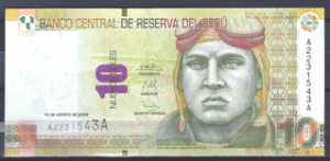 10 Nuevos Soles 13-8-2009  P 182  UNC