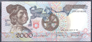 2.000 Escudos 29-8-1991  P 186-b1  UNC