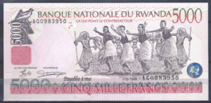 5.000 Francs 1-12-1998  P 28-a  UNC