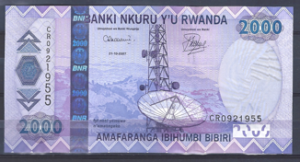 2.000 Francs 31-10-2007  P 36  UNC