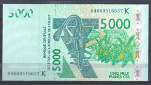 5.000 Francs 2004  Senegal  P 717K-b  UNC