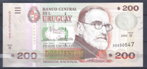 200 Pesos Uruguayos 2000  P 77-b  UNC