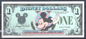 1 Dollar 1987 Walt Disney Mickey