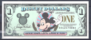 1 Dollar 1996 Walt Disney Mickey UNC