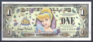 1 Dollar 2005 Walt Disney Cinderella  UNC