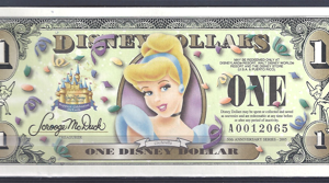 1 Dollar 2005 Walt Disney Cinderella  UNC