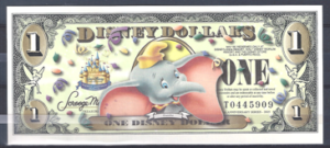 1 Dollar 2005 Walt Disney Dombo  UNC