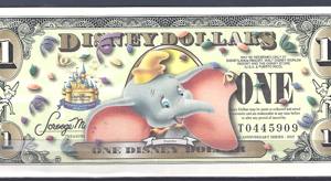 1 Dollar 2005 Walt Disney Dombo  UNC