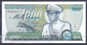 1.000 Zaires 24-11-1985  P 31  UNC