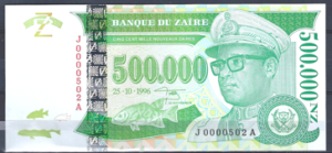 500.000 Zaires 25-10-1996  P 78-Ax  UNC
