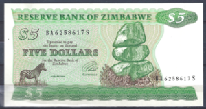 5 Dollars 1994  P 2-e  UNC