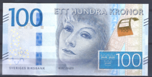 100 Kronor 2016  P 71-b  UNC