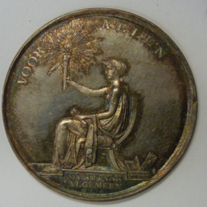 25-jarig bestaan Maatschappij tot Nut van het Algemeen 1809. Silver