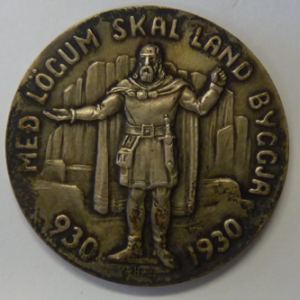5 Kronur - 1.000 jaar of Althing 930-1930 Zilver