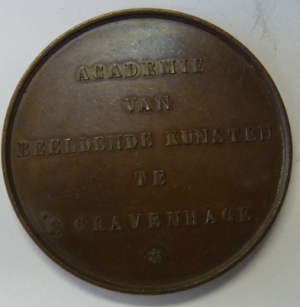 Prijspenning Academie van Beeldende Kunsten te 's-Gravenhage 1887