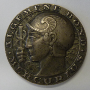 Penning Algemene Bond van Handels- en Kantoorbedienden "Mercurius" 1949 Zilver