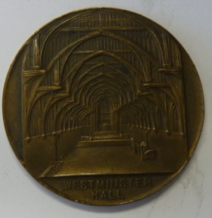 Medal bezoek van American Bar Association aan London 1924
