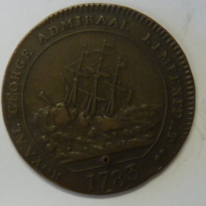 Medal Blockade of Gibraltar en het zinken van de Royal George 1783