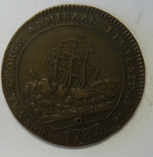 Medal Blockade of Gibraltar en het zinken van de Royal George 1783