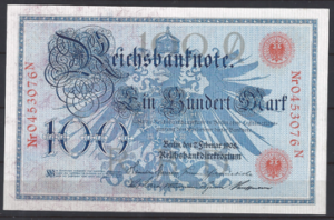 100 Mark 7-2-1908  P 33-a  UNC