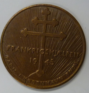 Medal Frankrigsshjaelpen, Denmark 1945