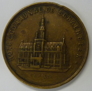Medal Inauguration City Hall Schaerbeek 21 juli 1887