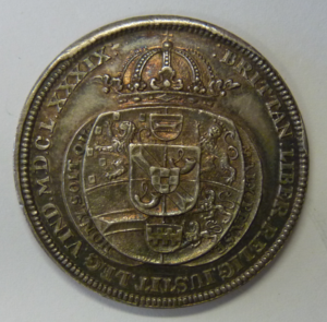 Inhuldigingspenning Willem III en Maria II, Koning en Koningin van Engeland 1689