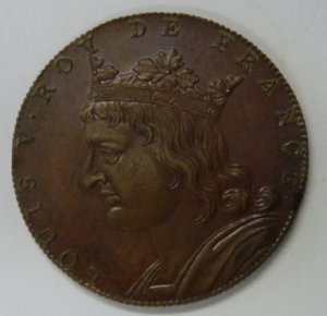 Medal Louis V, Roy de France, 968-987.  France 18e eeuw.  RARE!!
