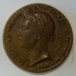 Penning "Lustrumfeesten Utrechtse Studenten, thema Germanicus" Utrecht 1906