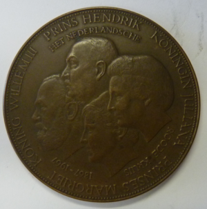 Penning 100 jaar Nederlandsche Rode Kruis 1867-1967