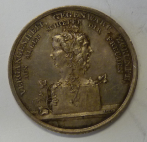 Neujahrs geschenkmedal O.J. von Loos, Austria, Wenen 1812  Zilver