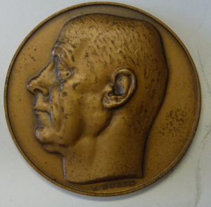 Prof. Piero Gall, ere-voorzitter Muggia-filatelisten Italy 1970