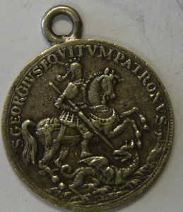 Medal St. Georgius Equitum Patronus, Hongarije. Zilver