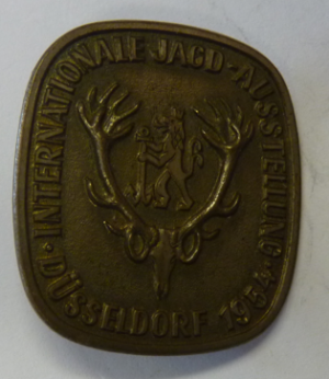 Broche Internationale Jagdausstellung, Dusseldorf 1954