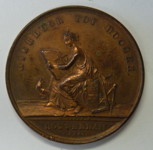 Prijspenning Tekenakademie "Hierdoor tot Hooger" te Rotterdam 1848