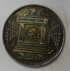 Herdenking uitvinding van de Boekdrukkunst te Haarlem 1823 Zilver