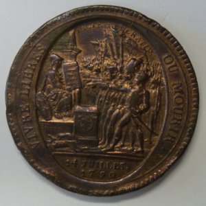Medal Vivre Libre ou Mourir Negocians a Paris 1790-1792