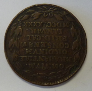 Medal voor terugkeer Vrijheid naar Brabant, Belgium 1790
