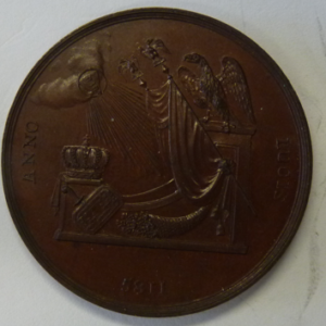 Medal Loge "Berceau du Roi de Rome"1811-1813 in Den Haag